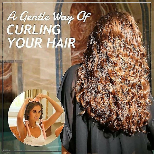 Kvinders bånd hårkrøller Heatless Curling Rod pandebånd Wave Former Leopard