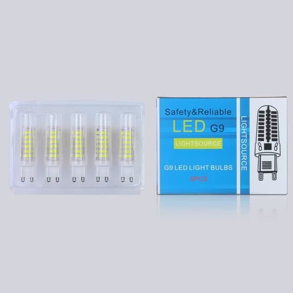 LED-lamppu - 5W - G9 - Kylmä valkoinen - 490LM