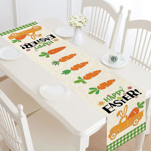 Glad påskhare Printed Bordslöpare Påskägg Duk Kanin Style I Style I