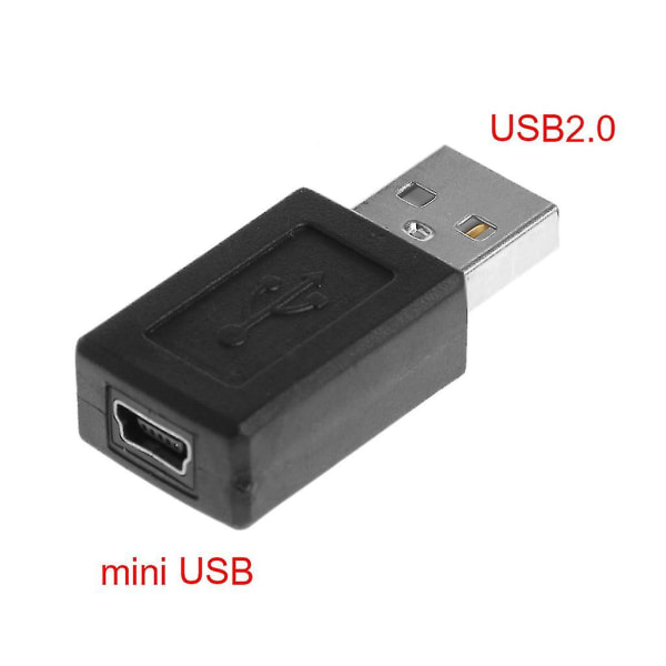 USB 2.0 Typ A hane till mini USB 5-stift typ B honkontakt konverteradapter