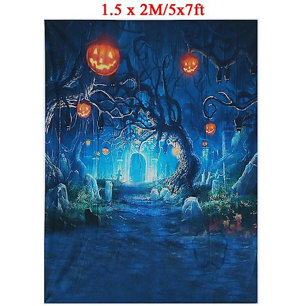 5x7ft Halloween Pumpkin F Vinyyli Taustavalokuvaus Valokuva P B