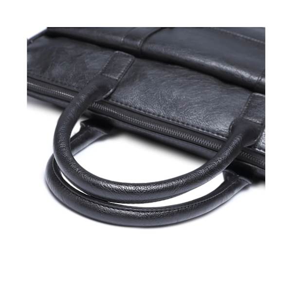 Portfölj för män Laptop Handväska Messenger Business Satchels Väskor - Svart