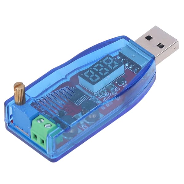 DCDC USB Justerbar Strømforsyningsmodul Buck Boost Spenningsomformer 5V til 3.3V 9V 12V 24V
