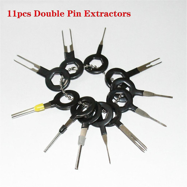 73 stk Set Pin Ejector Wire Kit Extractor Auto Terminal Removal Connector Black