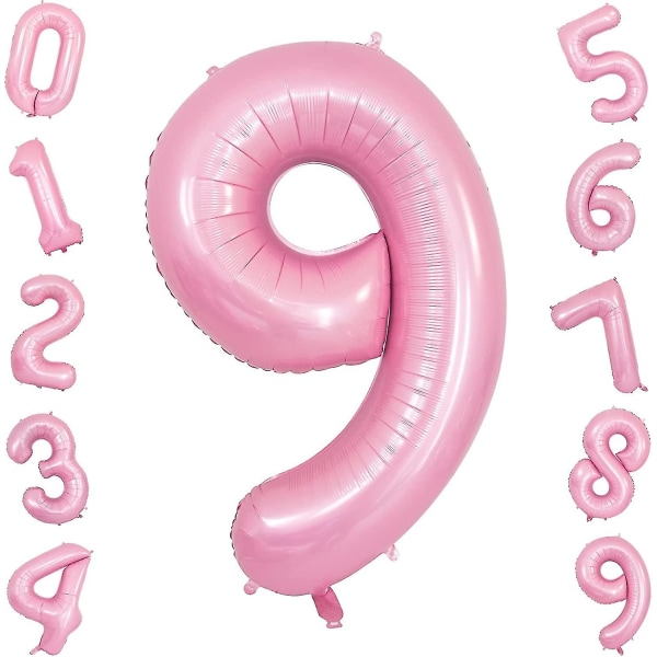 Tiffany Pink Helium Mylar digitale balloner 40 tommer folieballon fødselsdagsfest(tiffany Pink,0 color 9