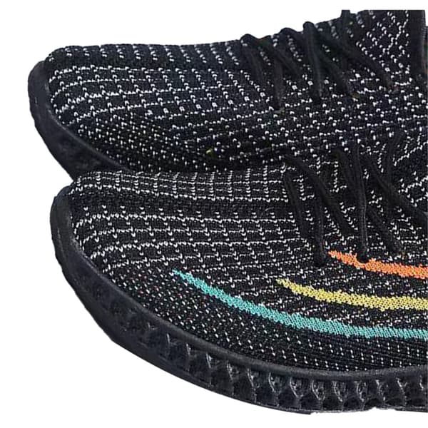 Dame Sort Åndbar Mesh Sneaker Størrelse 39 Bløde Komfortable Vandresko Til Hverdagsbrug