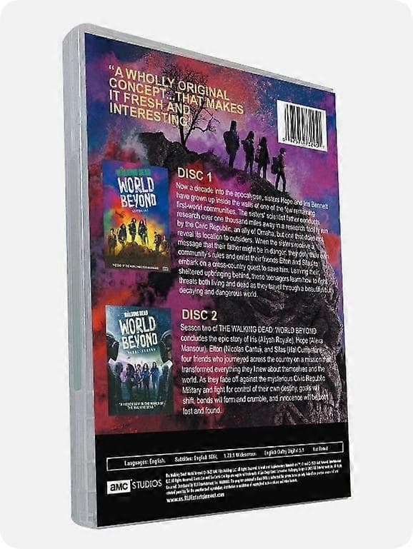 【BQ】The Walking Dead: World Beyond: Sæson 1-2 Ny Forseglet 6-Disc DVD engelsk version