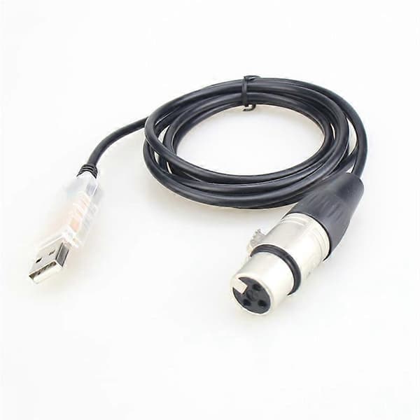 【BQ】USB til interfaceadapter LED DMX512 Computer PC Scenelyskontroller Lysdæmper, Adapterkabel