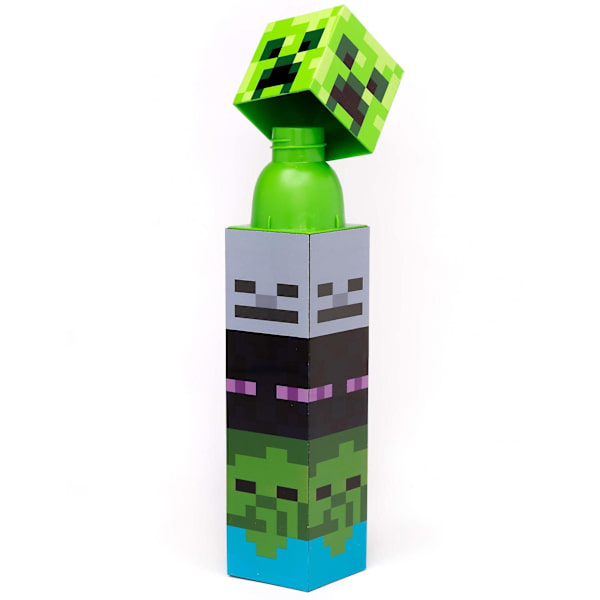 Minecraft Mobs vattenflaska One Size Green/Black/Grey