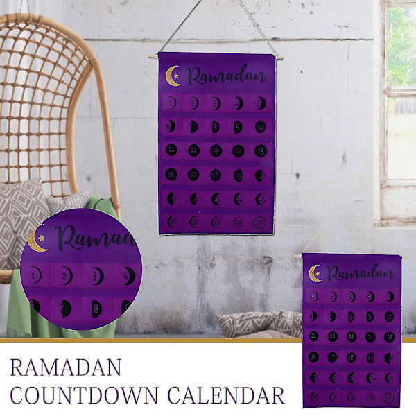 Eid Al Fitr Ramadan Peittokangas Art Countdown Kalenteri