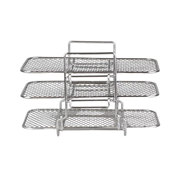 Dobbelt Airfryer Stativ Kompatibel Ninja Multi-lags Dehydrator Stativer 304 Rustfrit Stål Airfryer Stativ Tilbehør