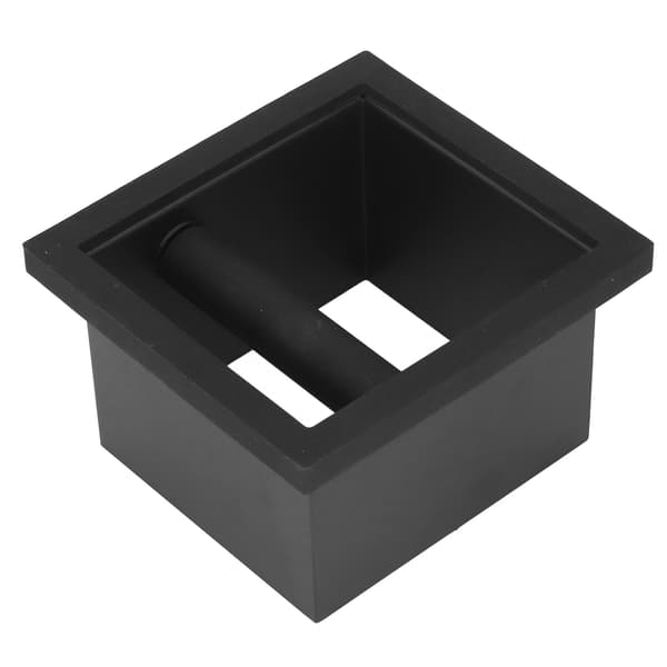 Knock Box i rustfrit stål til bortskaffelse af kaffegrums, bundløs flad mund