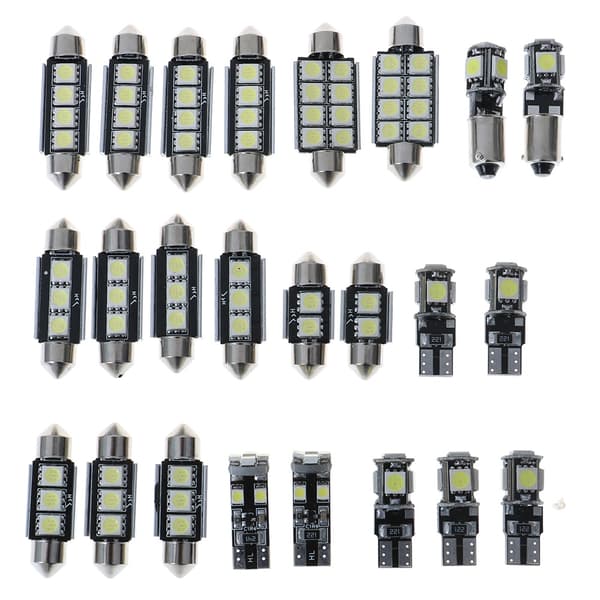 【BQ】23 stk Canbus LED bilinteriørlys - Perfekt