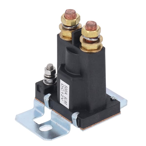 Starter Solenoid Relæ 500A 30W Messingspole Rustfrit Stål Motor Auto Bil Start Kontaktor 12VDC