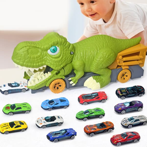 Dinosaur Lastebil Leke Trekk Tilbake Bil Barn Bursdagsgave Gutter Jenter