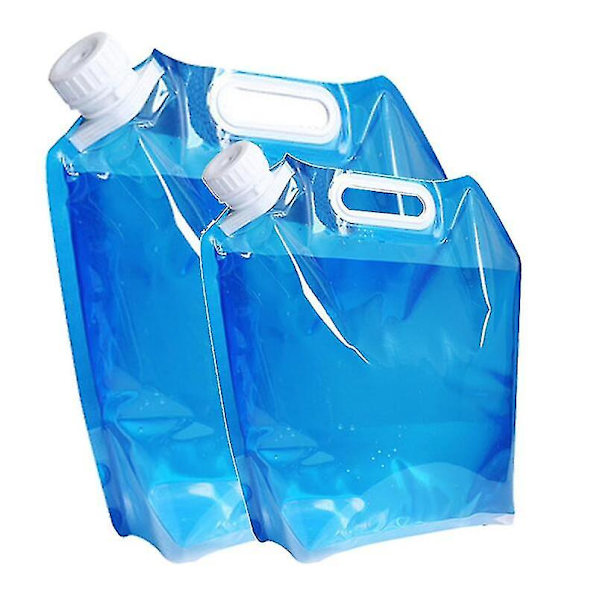 Hopfällbar vattenbehållare, Bpa-fri plast vattenvikbar bärare 4PCS