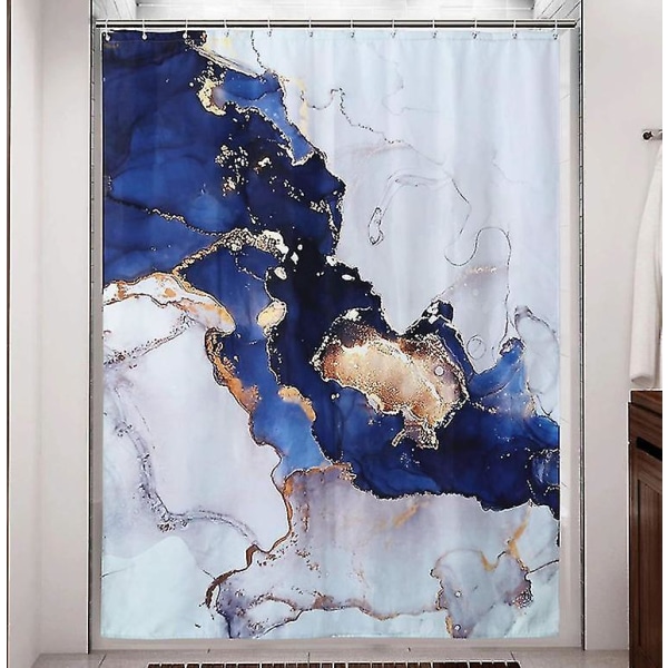 Uudet suihkuverhot kankaasta Vedenpitävä kylpyverho kaikissa koossa Sininen Blue 150*180 cm