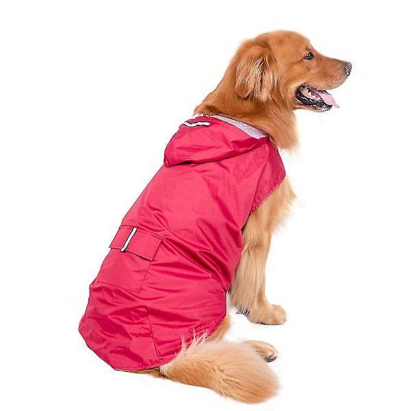 5xl Reflekterande Pet Dog Regnkappa Regnrock Regnkläder Med
