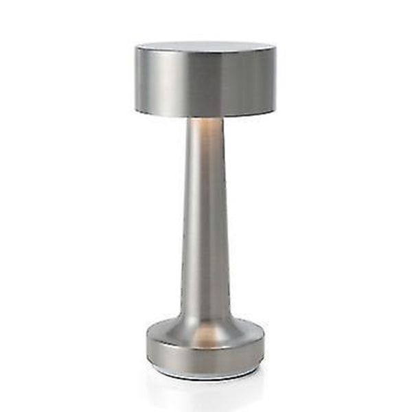 Touch Sensor Bar Uppladdningsbara bordslampor (gyllene) Silver C