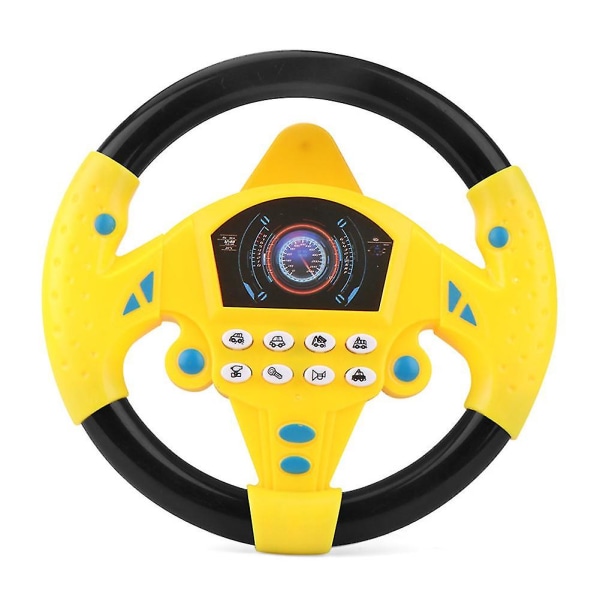 Hhcx ratlegetøj, 1 stk Simuleringscopiloter Simuleret ratlegetøj Pædagogisk legetøj Børns livsfærdigheder Træningsgave Yellow Black