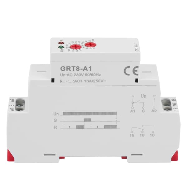 GRT8-A1 Mini Strömfördröjningsrelä DIN-skena AC 220V