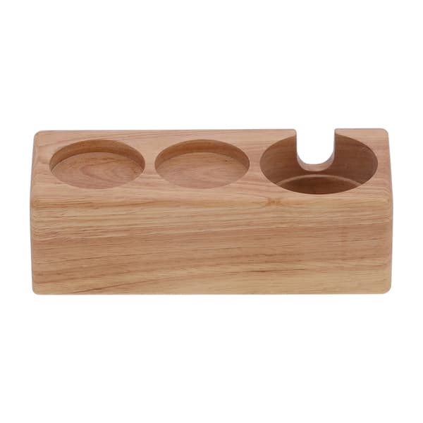 3-hulls kompositt tre kaffehåndtak holder stativ base kaffe tamper stativ for bar kaffebar