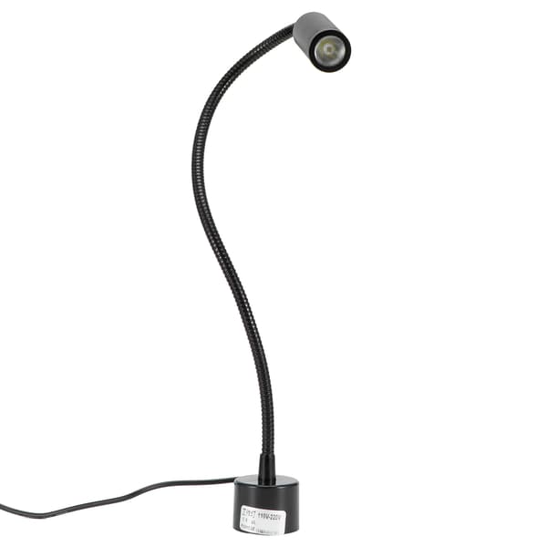 Justebar Svanhals LED Arbetslampa Magnetisk Bas CNC Svarvmaskin US Kontakt 110V 220V