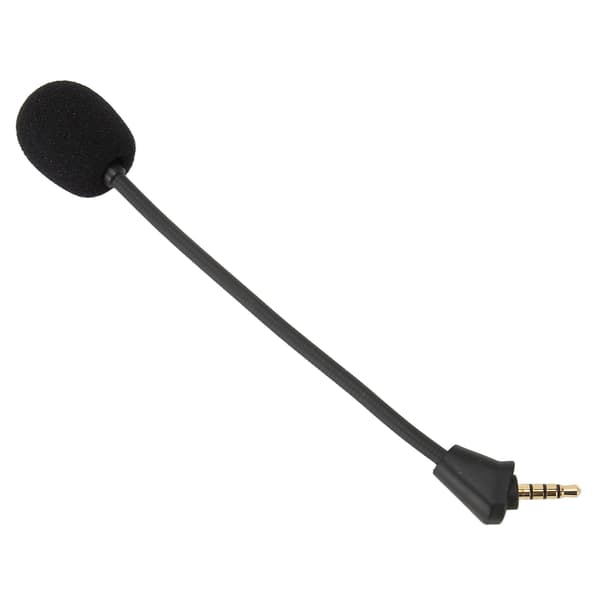 Mikrofonerstatning 3,5 mm Avtakbar Spillmikrofon for Hyper X Cloud II Trådløs Cloud Core Cloud Pro Silver Cloudx