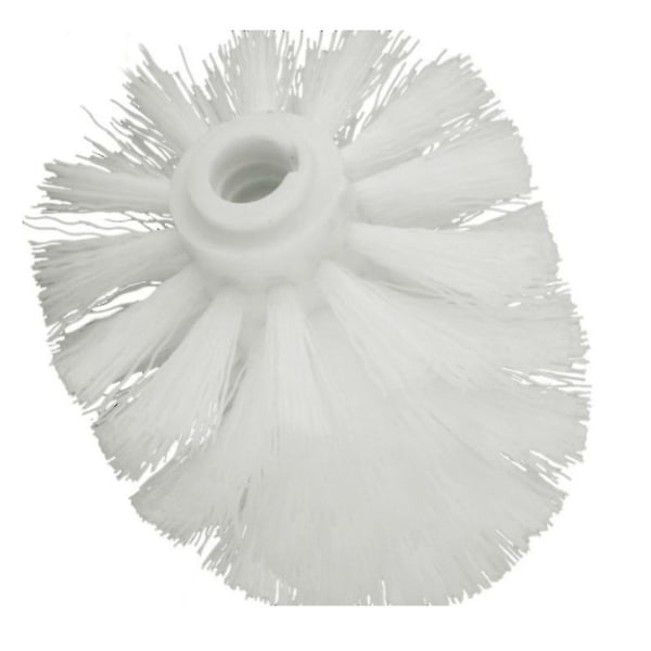1 stk toalettbørste erstatning plasttoalettbørste påfyll med slitesterke stive børster (a1-hvit)