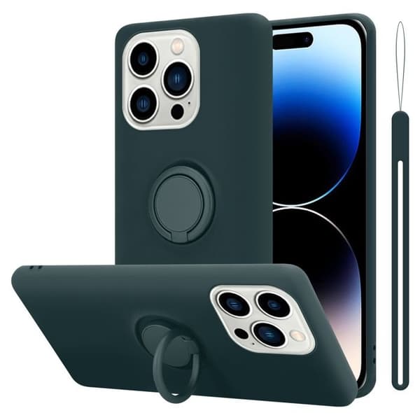 Deksel til iPhone 14 PRO MAX Beskyttelsesdeksel i LIQUID GREEN Etui Deksel Skall
