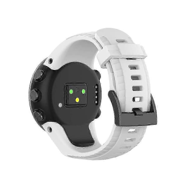 Blød silikonerem til Suunto 5 22,5 mm White