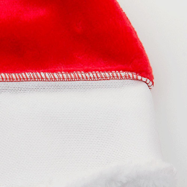 Joulupukin hattu Joulupukin hattu Pehmoreuna Joulujuhla Punainen Joulupukkihattu Nikolaus Paksu karvareuna