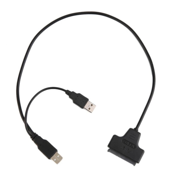 Ny USB 2.0 till SATA 22-stiftskabel för 2,5-tums hårddisk Solid State Drive