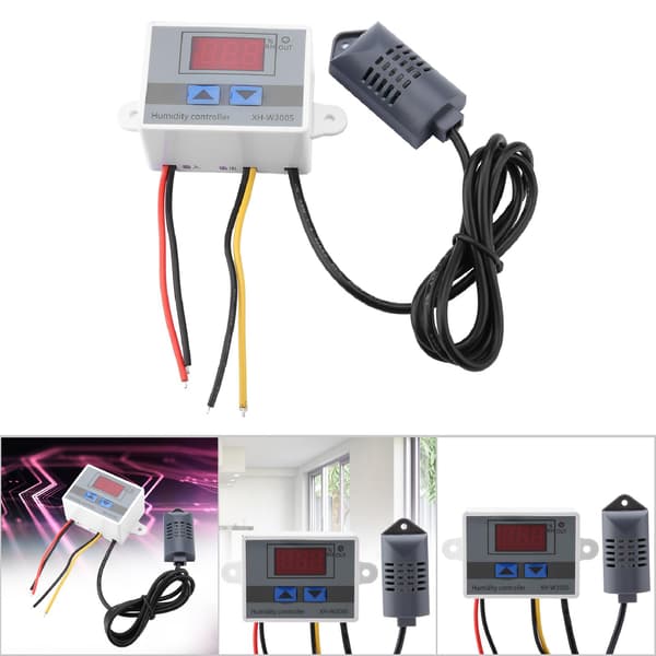 XH-W3005 Digital Hygrometer Switch Controller Fuktighetssensor 0~99%RH 220V