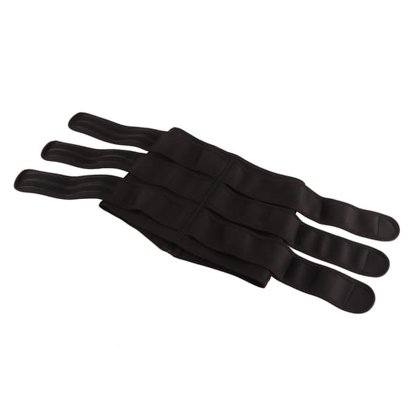 Unisex Polyester Lynlås Taljetræner Bandage Wrap til Sport Sort M