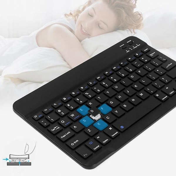 Tablet-etui+tastatur til M40 P20hd Iplay20 /pro Trådløst tastatur+tablet-etui til alle 10,1 tommer bord Black