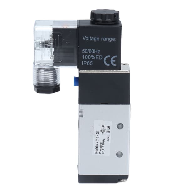 4V210‑08 Elektrisk Magnetventil Normal 2 Positioner 5 Vejs Luftkomprimeret Afløbsventil til Automatisk Værksted DC 12V