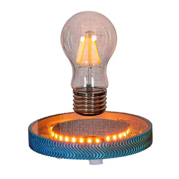 Magnetisk svevende bordlampe - lyspære / leviterende lampe m