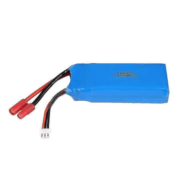 2S 7.4V 2000mAh 25C LiPo-batteri med bananplugg for RC-drone