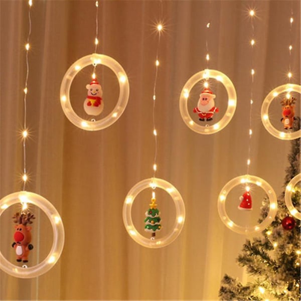 Led Lys Ønskekugle Icicle String Lights Julepynt Værelse Vindue Layout