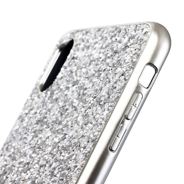 Iphone X / Xs Case, Hårt Lyx Sparkle Glitter Glänsande Bling Paljett Electroplate Mjukt Bumper Case Cover För Iphone X / Iphone Xs