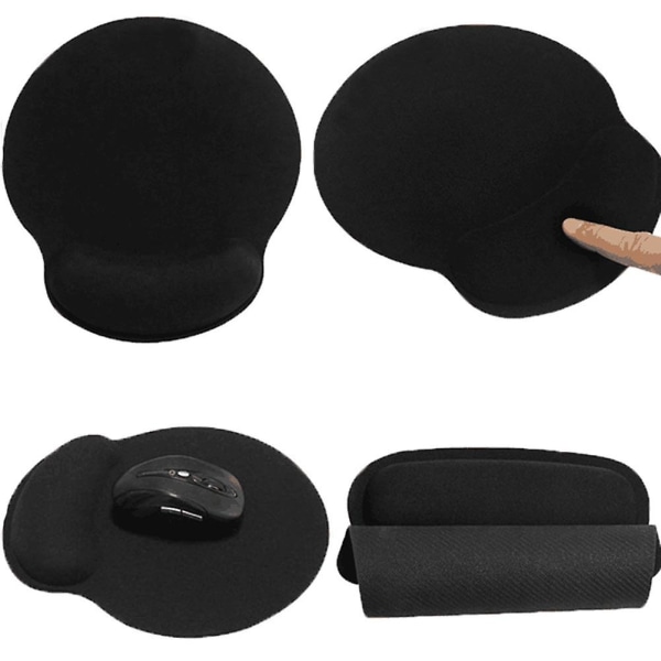 Memory Foam Set halkfri musmatta Handledsstöd & tangentbordsarmstöd för kontorsdator Laptop