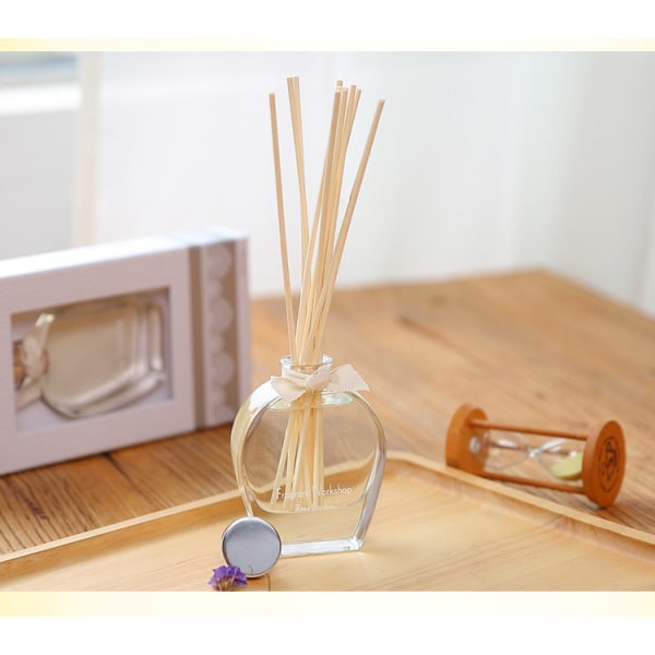 100 stykker fiberdiffuser til parfumearoma (25cmx3mm, træfarve)