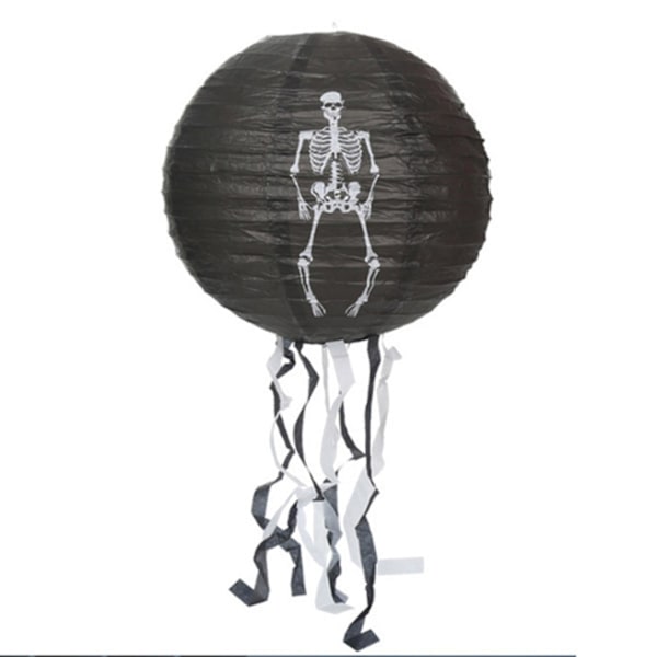 Halloween Ghost Paperi Lyhty Riippuva Koriste Simulaatio Halloween Pumpkin Ghost Koristeellinen rekvisiitta kotipuutarhajuhliin Skeleton With Tassels