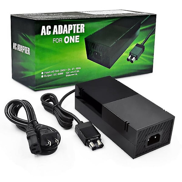 Strømforsyning for Xbox One erstatningsstrømklossadapter 100-240v spenningsledning