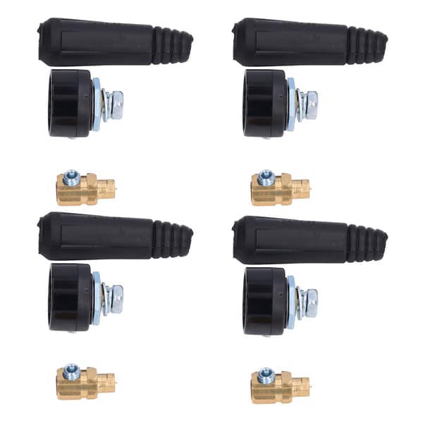 10 Set TIG Svetskabelfäste Panelkontakt Uttag Snabbkoppling Adapter 10-25 EU-stil