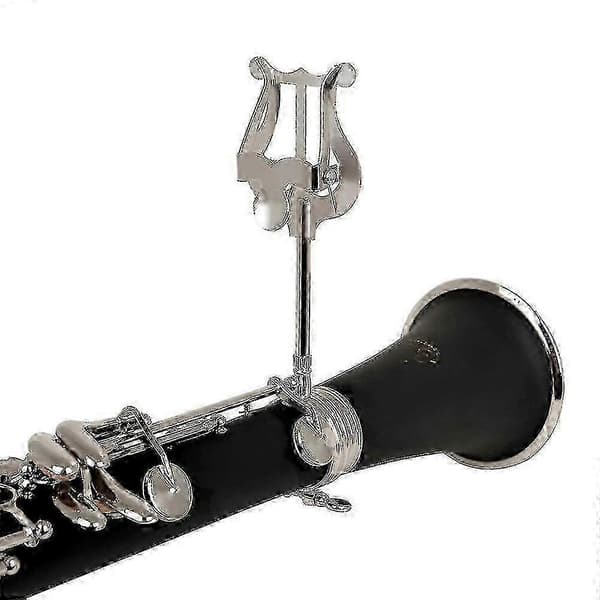 【BQ】2026 Egnet sølv klarinet noder klemmeholder lyre messing musikinstrument til klarinet tuba pa
