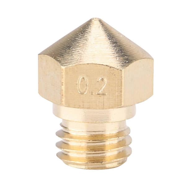 【BQ】10 STK 3D-printertilbehør MK10 Messingekstruderingshoveddyse 0,2/1,75 mm