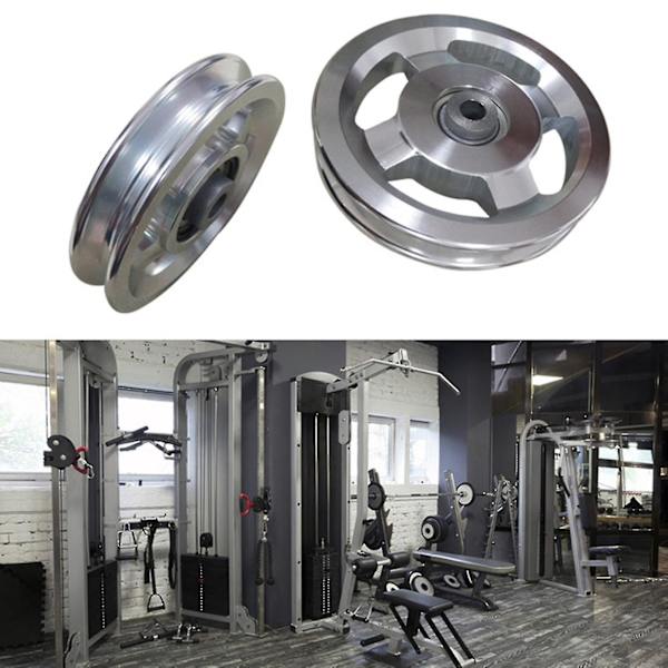 Remskiva Slät yta Lätt att byta Ersättningslager av aluminiumlegering Remskiva för fitness