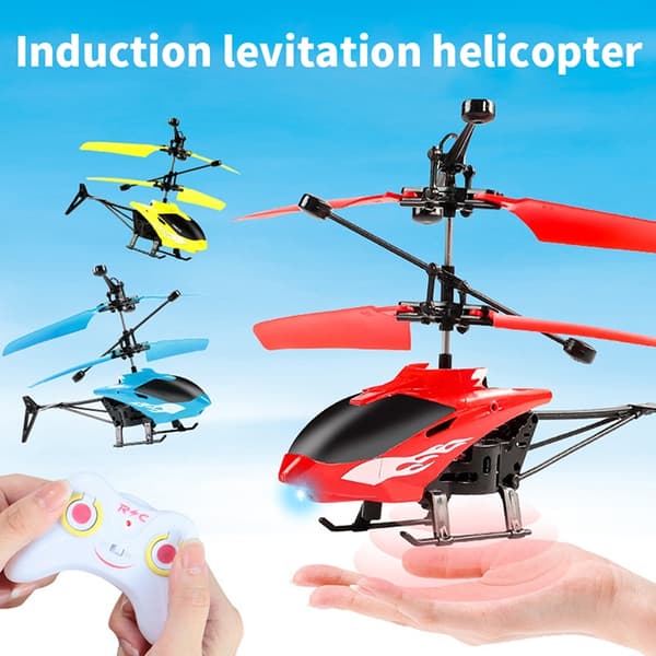 【BQ】Fjæring RC Helikopter Fallbestandig Induksjonsfjæring Ai - Perf 5(Blue control)
